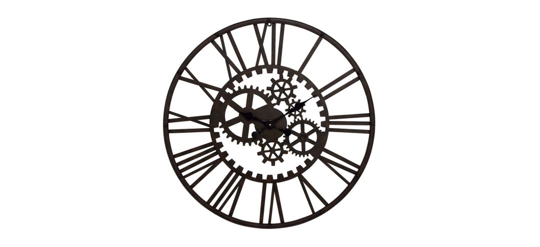 Ivy Collection Garth Industrial Wall Clock