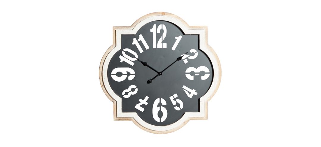Ivy Collection Quarterfoil Wall Clock