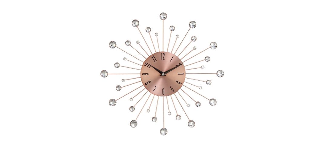 Ivy Collection Glam Wall Clock