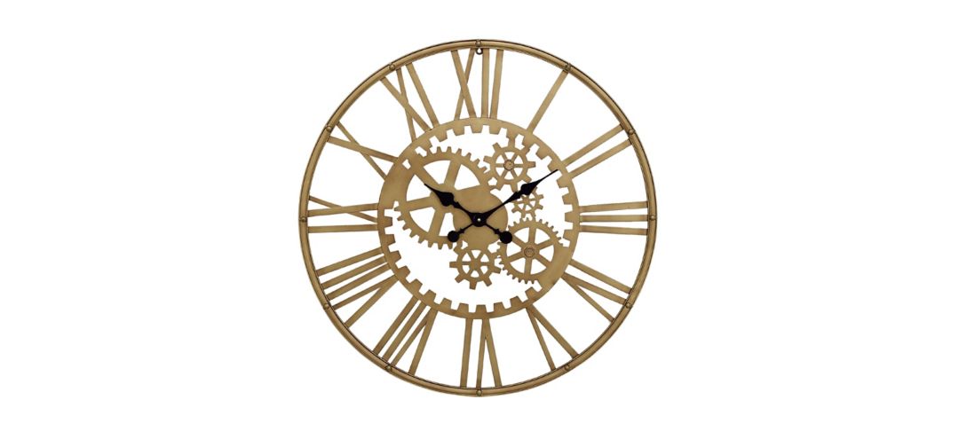 Ivy Collection Garth Industrial Wall Clock