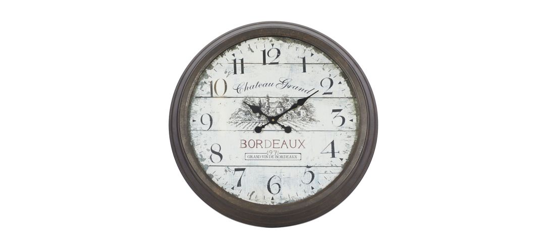 150116140 Ivy Collection Glinda Decor Wall Clock sku 150116140