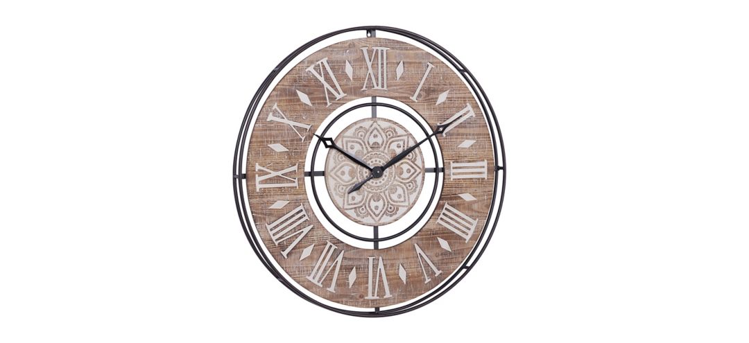 Ivy Collection Mandala Wall Clock