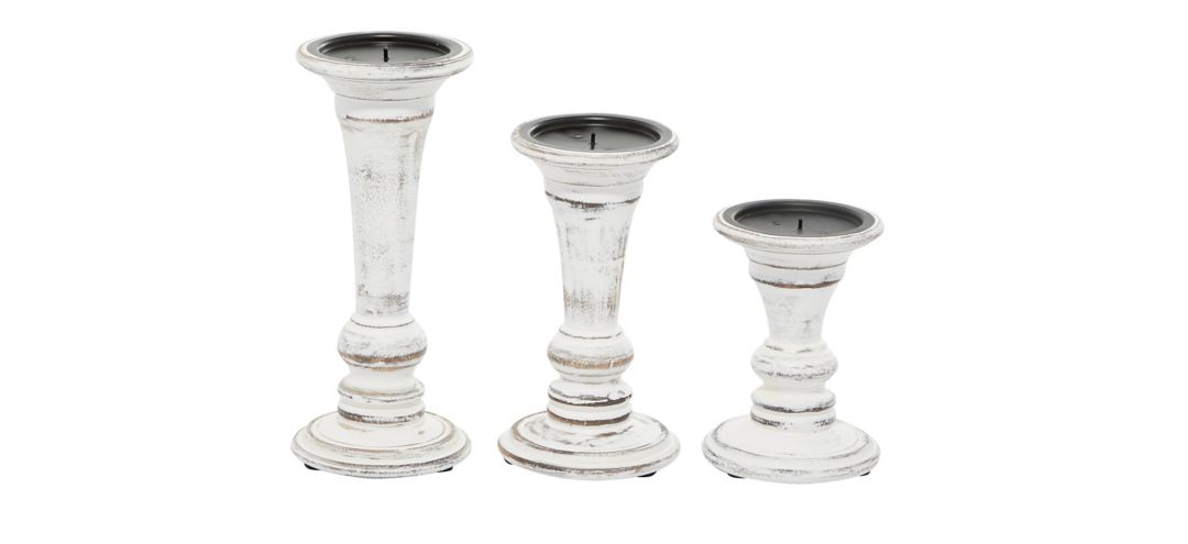 Ivy Collection Ulfer Candle Holders Set of 3