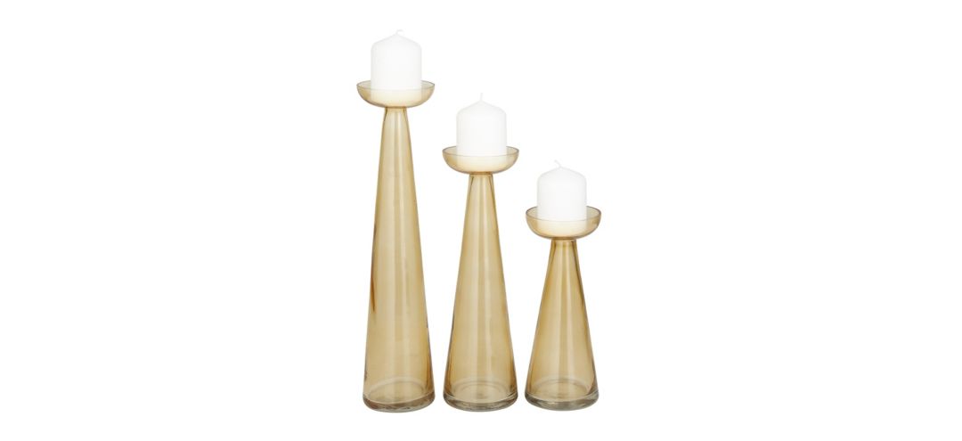 550076 Ivy Collection Leaper Candle Holders Set of 3 sku 550076