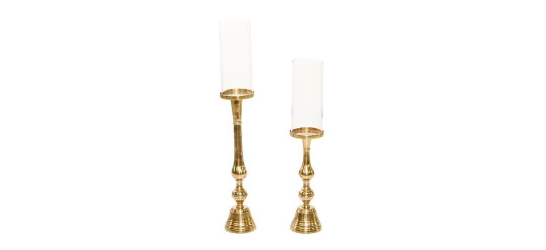 550102 Ivy Collection Xia Candle Holders Set of 2 sku 550102