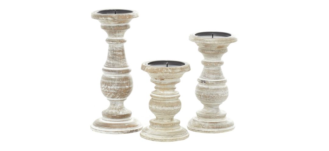 Ivy Collection Apenimon Candle Holders Set of 3