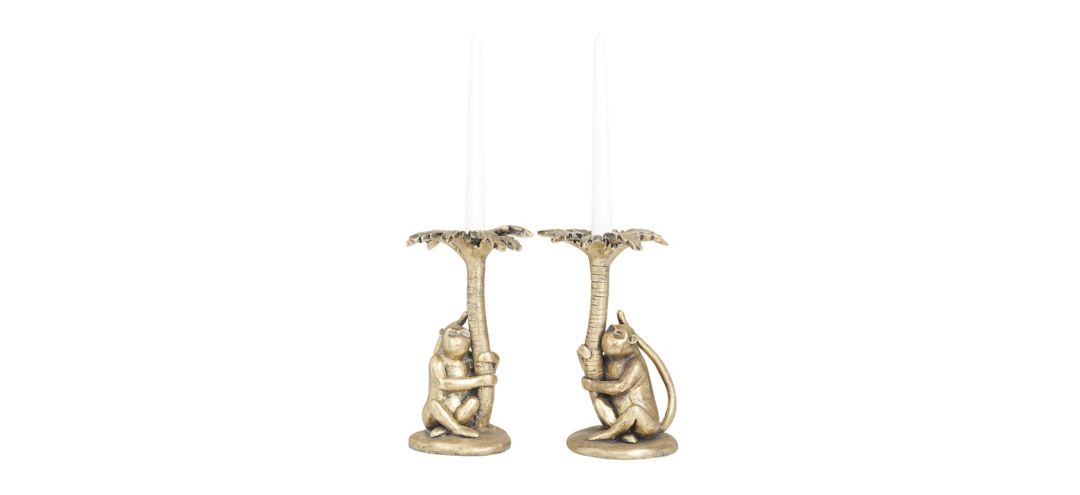 Ivy Collection Stollwood Candle Holders Set of 2