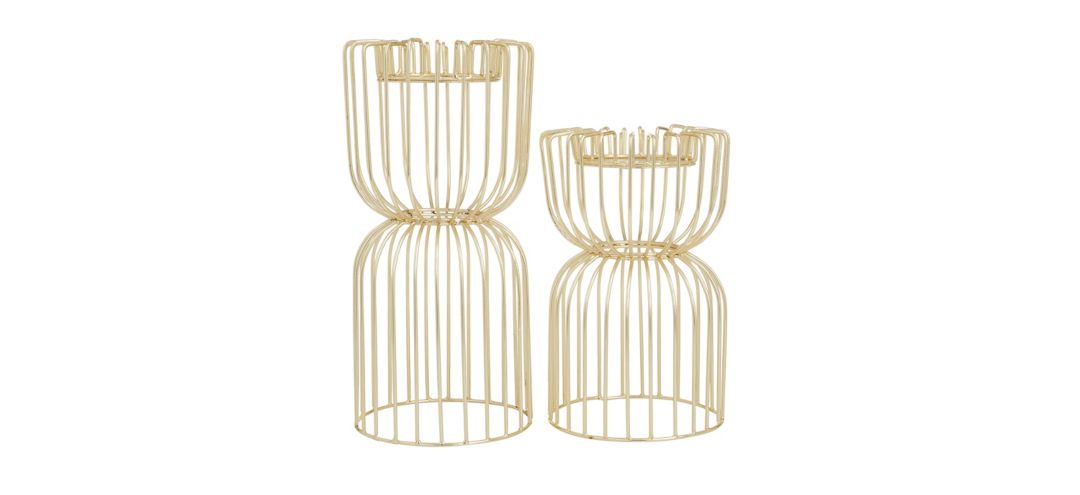 Ivy Collection Choki Candle Holders Set of 2