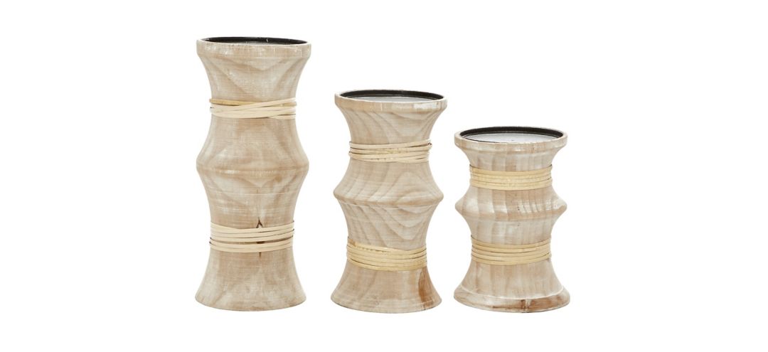 550183 Ivy Collection Beiber Candle Holders Set of 3 sku 550183