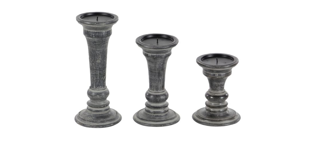 Ivy Collection Ulfer Candle Holders Set of 3