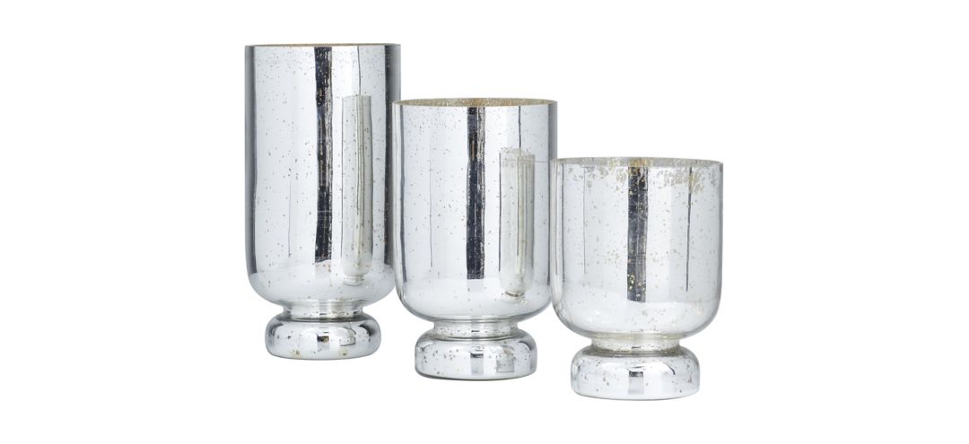Ivy Collection McBride Candle Holders Set of 3