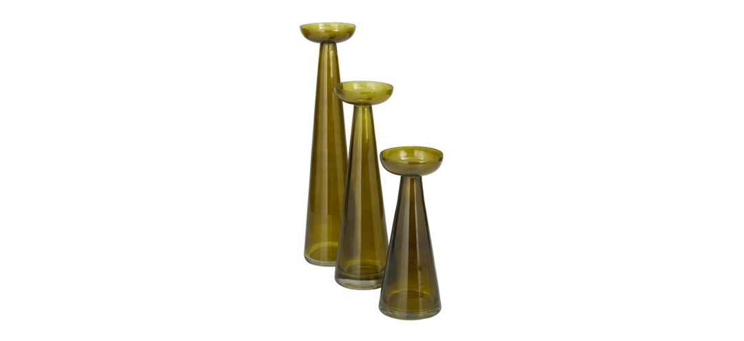 Ivy Collection Leaper Candle Holders Set of 3