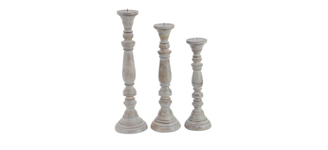 Ivy Collection Nikita Candle Holders Set of 3
