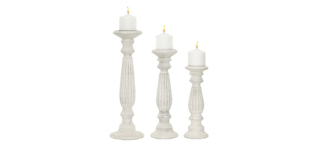 Ivy Collection Turnblad Candle Holders Set of 3