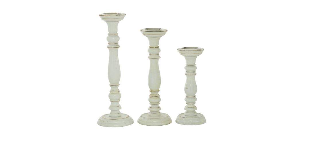 Ivy Collection Cholmondeley Candle Holders Set of 3