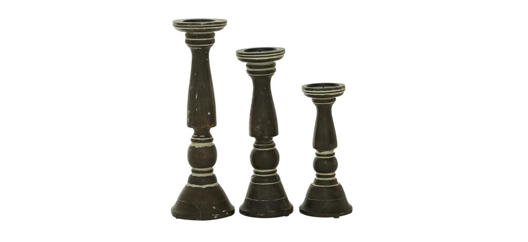 Ivy Collection Zavodchikov Candle Holders Set of 3