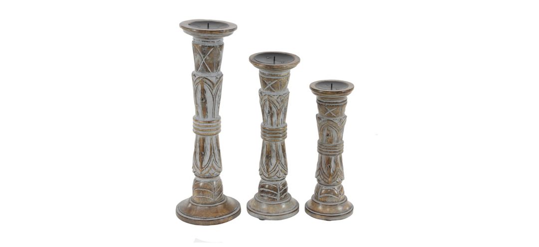 550355 Ivy Collection Morpheus Candle Holders Set of 3 sku 550355