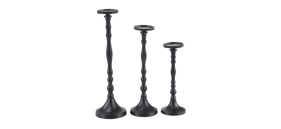 Ivy Collection Kumik Candle Holders Set of 3