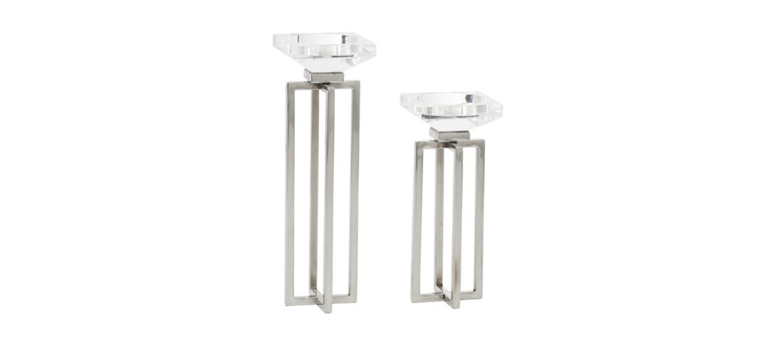 Ivy Collection Ibiza Candle Holders Set of 2