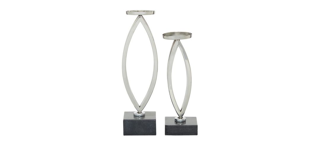 Ivy Collection Leide Candle Holders Set of 2