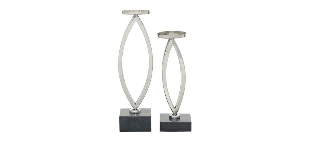 175145540 Ivy Collection Leide Candle Holders Set of 2 sku 175145540