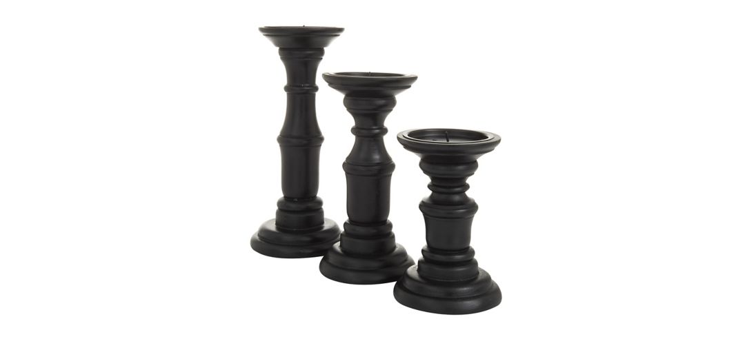 550376 Ivy Collection Beru Candle Holders Set of 3 sku 550376
