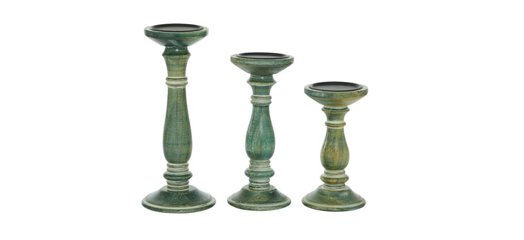 Ivy Collection Fishburne Candle Holders Set of 3