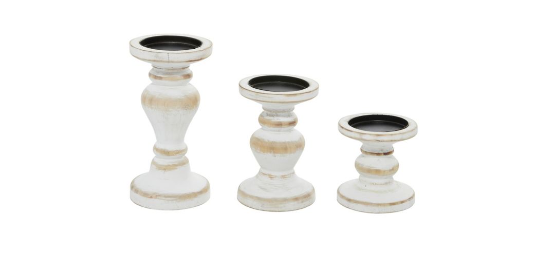 Ivy Collection Nyasha Candle Holders Set of 3