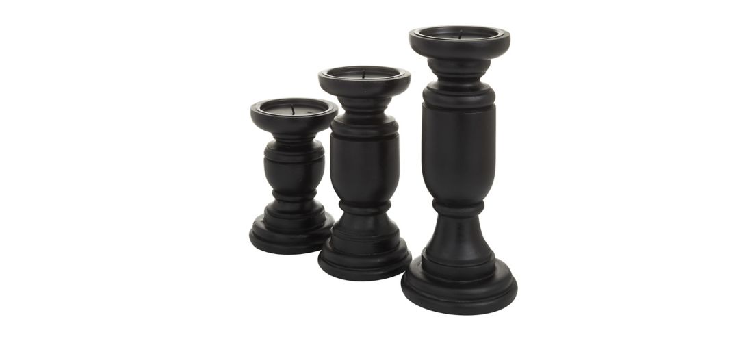 Ivy Collection Jager Candle Holders Set of 3