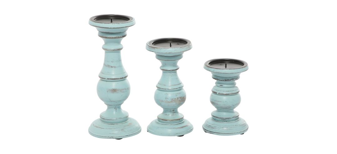 Ivy Collection Apenimon Candle Holders Set of 3