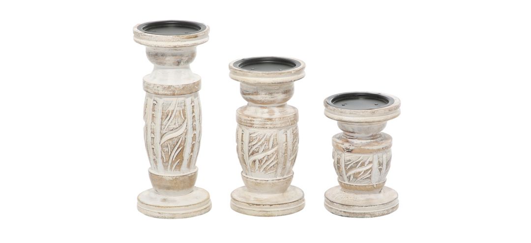 Ivy Collection Nedakh Candle Holders Set of 3