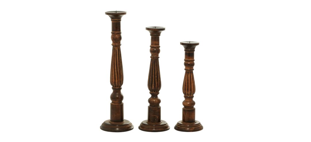 Ivy Collection Acheron Candle Holders Set of 3