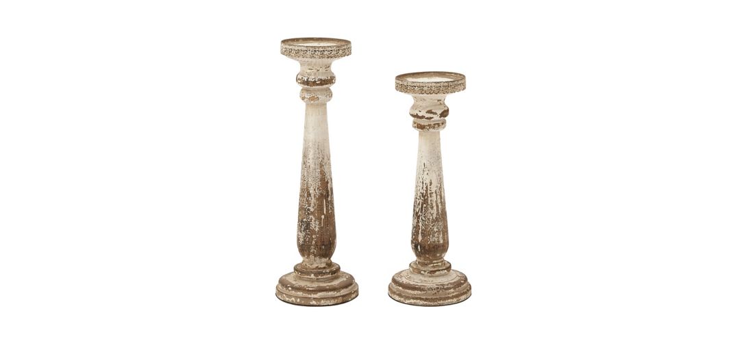 175146310 Ivy Collection Shiratsu Candle Holders Set of 2 sku 175146310