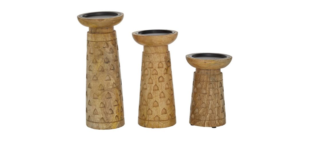 550472 Ivy Collection Adonis Candle Holders Set of 3 sku 550472