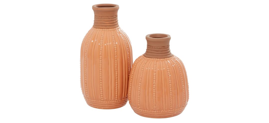 175225630 Ivy Collection Rockabilly Vase Set of 2 sku 175225630