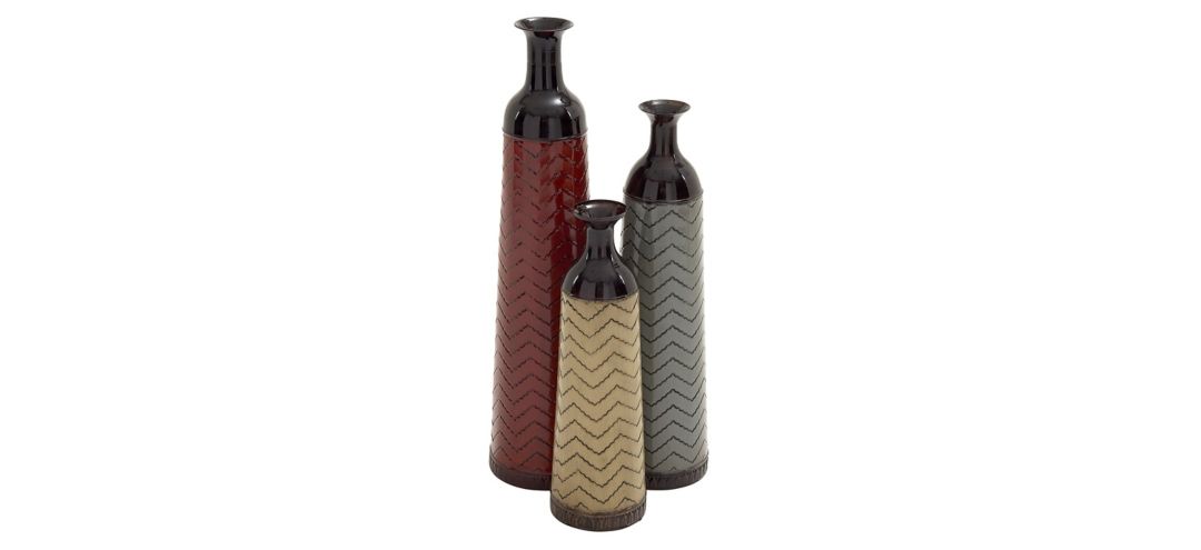 175226750 Ivy Collection Kiiro Vase Set of 3 sku 175226750