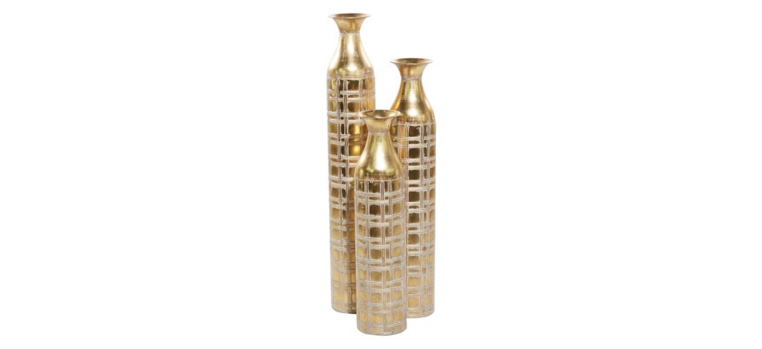 175226840 Ivy Collection Arlequin Vase Set of 3 sku 175226840