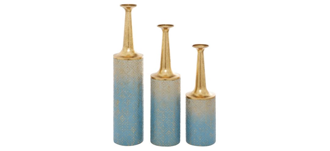 175227350 Ivy Collection Caer Dun Vase Set of 3 sku 175227350