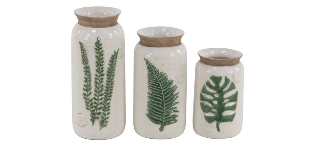 175227890 Ivy Collection Ingalls Vase Set of 3 sku 175227890