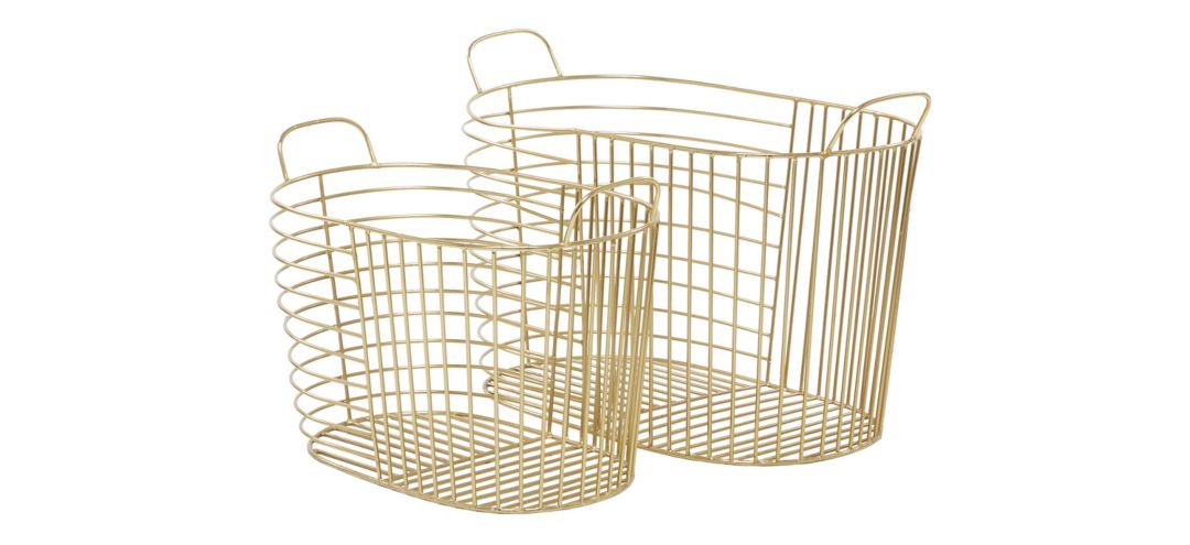 175255111 Ivy Collection Clairvoya Basket Set of 2 sku 175255111