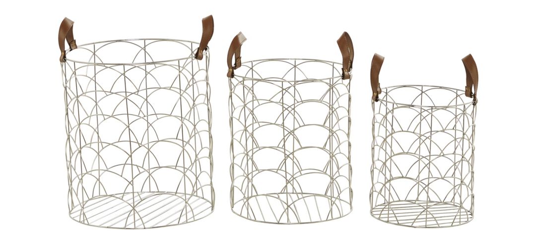 Ivy Collection Sainsbury Basket - Set of 3