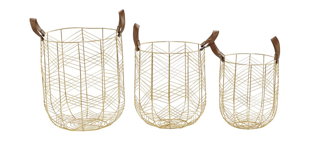 Ivy Collection Trotabout Baskets - Set of 3