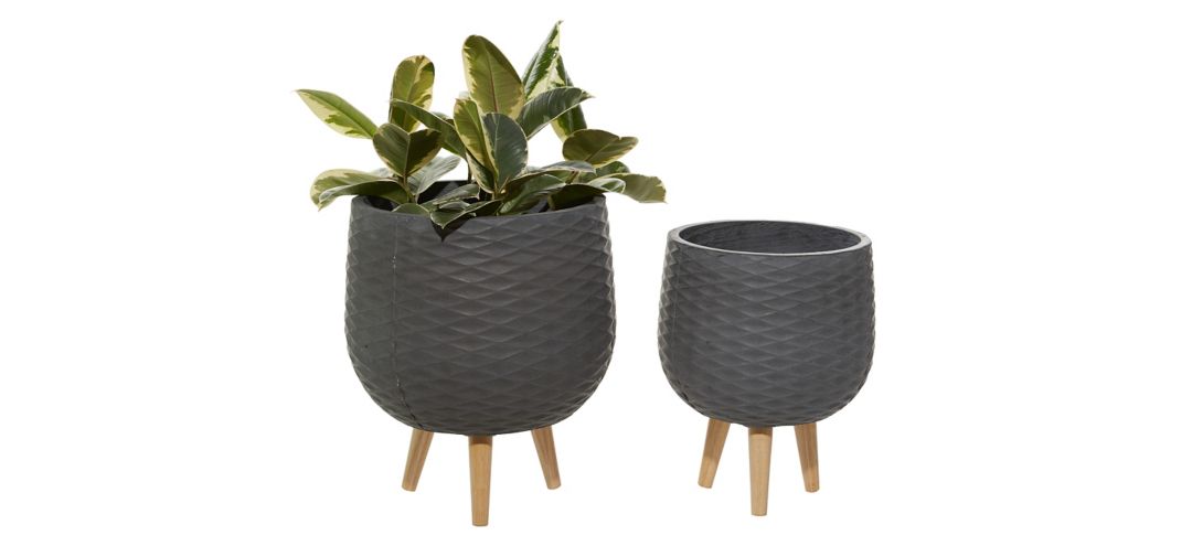 Ivy Collection Roxxi Planter Set of 2