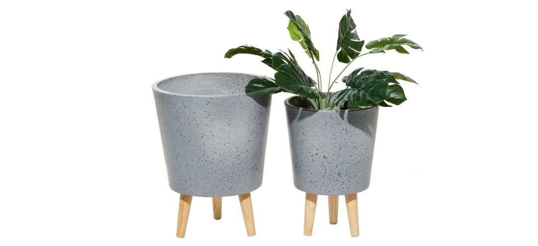 Ivy Collection Sheik Planter Set of 2