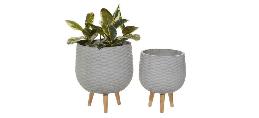 241326110 Ivy Collection Roxxi Planter Set of 2 sku 241326110