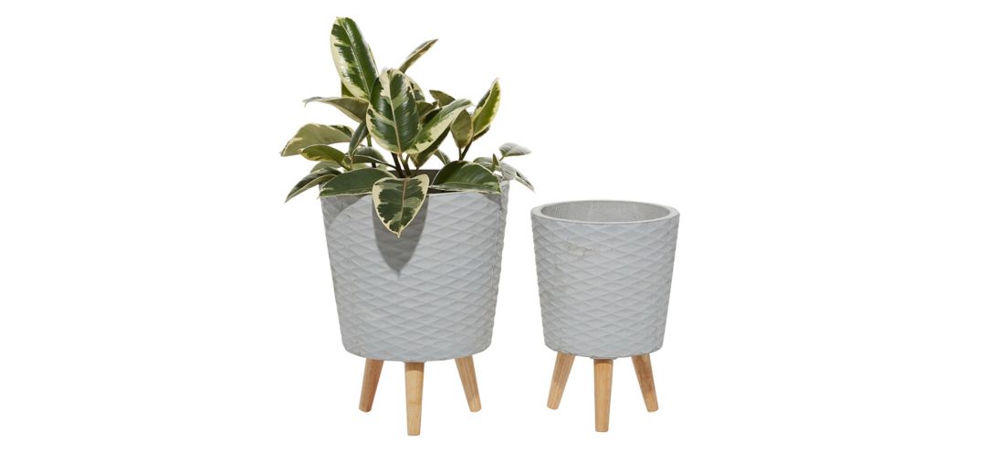 Ivy Collection Galeras Planter - Set of 2