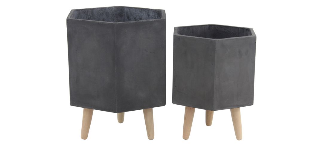 241326680 CosmoLiving Jazz Planter Set of 2 sku 241326680