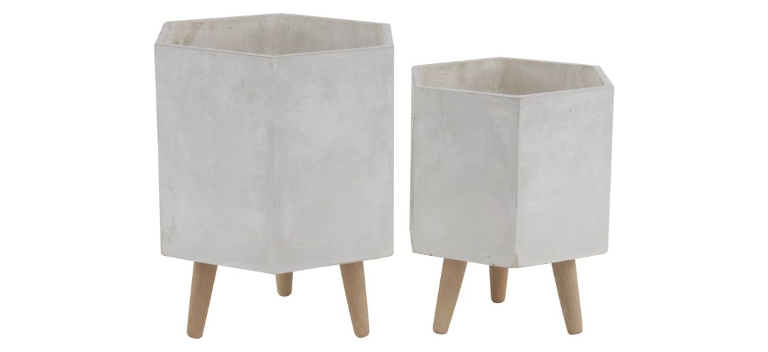 241326690 CosmoLiving Jazz Planter Set of 2 sku 241326690