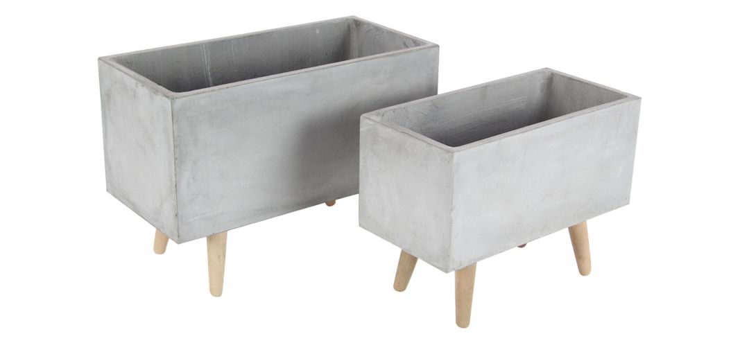 241326750 CosmoLiving Manhattan Planter Set of 2 sku 241326750