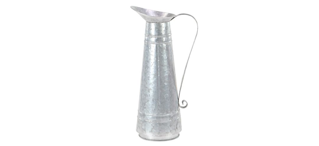 241326870 Ivy Collection Silver Metal Planter sku 241326870